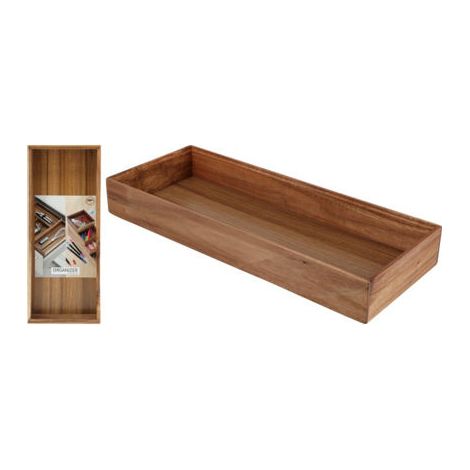 CAJA ORGANIZADORA MADERA ACACIA RECTANGULAR