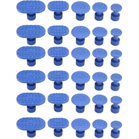 30 pièces de débosselage de carrosserie de voiture tirant des onglets outils de réparation sans peinture onglets d'extracteur de colle (1/5)