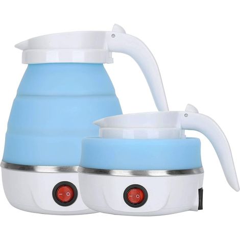 Bouilloire électrique de voyage pliable - Bouilloire portable en silicone pour le camping avec cordon détachable (1/5)