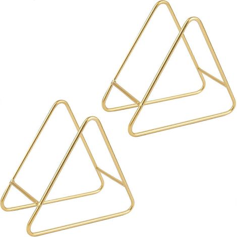 Lot de 2 porte-sous-verres dorés, en métal de 15 cm (5,9 pouces), compatibles avec les sous-verres ronds et carrés. Accessoires pour verres à la fois résistants et élégants. (1/5)