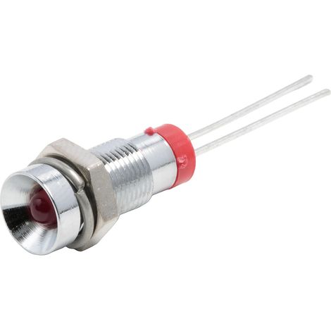 Voyant LED lumineux Rouge RS PRO, dia. 6mm, 2V c.c., taille de la lampe 3 mm ( Prix pour 1 )
