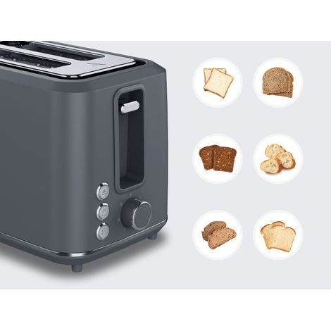 Aeno Toaster TS1, 7 Stufen, mechanische Steuerung, grau