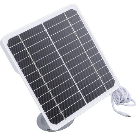 Panneau Solaire Camera, 20 W 5 V, Panneau Solaire Usb Panneau Solaire Camera Exterieur Panneau Solaire USB Monocristallin pour Maison et Extérieur (1/5)