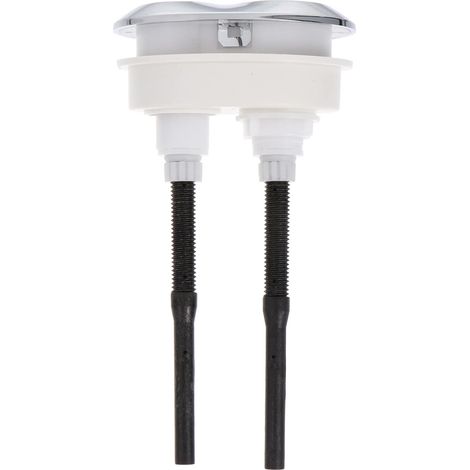 Bouton-poussoir de Toilette Ovale en Abs Noir (1/5)