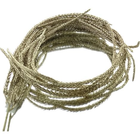 GASPER Araucariazweig Goldfaben hängend 113 cm - Kunstpflanzen (1/2)