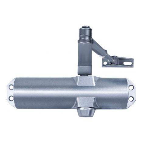 WOLFPACK LINEA PROFESIONAL - Chiudiporta con 4 fermi di forza. Colore Argento (Porte 90/120 cm.) (1/5)
