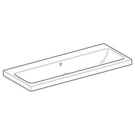 Geberit iCon Light Waschtisch, 120 cm x 48 cm, ohne Hahnloch, mit (1/5)
