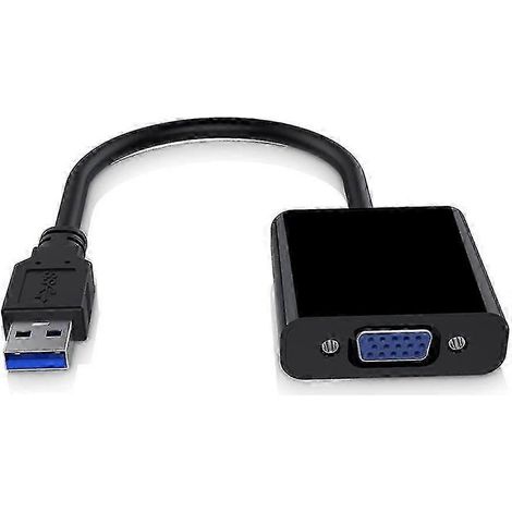 Adaptateur USB 3.0 vers VGA 1080p pour PC et ordinateur portable - Compatible avec Windows 7/8/8.1/10 (1/5)