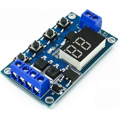 Circuit imprimé pour relais temporisé numérique à double LED