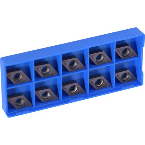 Boîte de 10 outils de coupe CNC DCMT11T304 VP15TF couleur cuivre (1/5)
