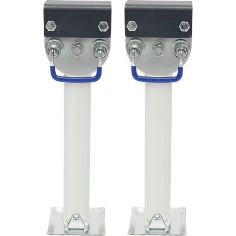 Senderpick – Pieds de stabilisation pour camping-car – Lot de 2 – Capacité de charge 1500 kg – Hauteur réglable 44 à 70 cm – Zinc galvanisé