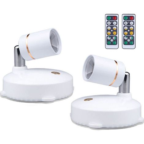 Lampe spot LED décorative style Goblincore pour chambre, télécommande incluse, 4 niveaux de luminosité réglables (10% - 40% - 80% - 100%) (1/5)