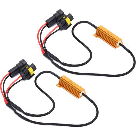 BUNTHAUS Adaptateur de résistance de charge (2 pièces) 50 W 6 Ω H11 880 881 LED en métal pour clignotants/feux de brouillard (1/5)
