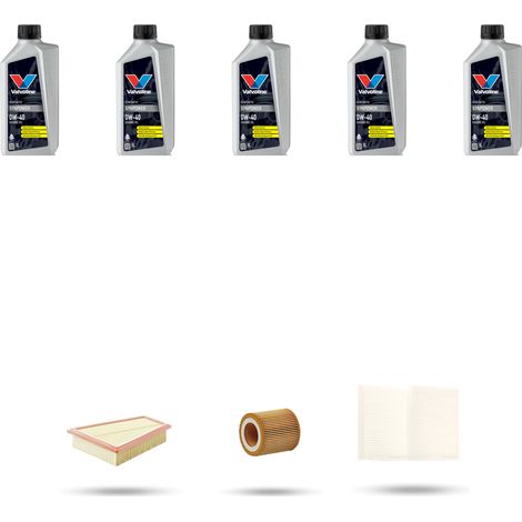 Kit tagliando 3 FILTRI e 5L OLIO compatibile con Bmw serie 5 (F10, F11, F18) 520I 125kw dal 2015 (1/4)
