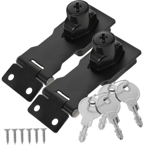 IMIKEYA Lot de 2 verrous porte placard à barillet pour salle bain (1/5)