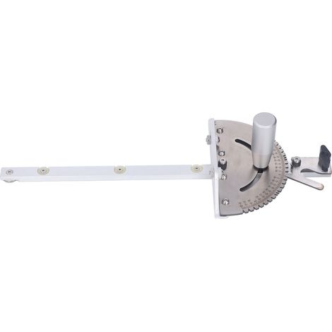 Guide de précision en aluminium pour scie à table, angle réglable, échelle claire, haute exactitude, pour menuiserie (1/5)
