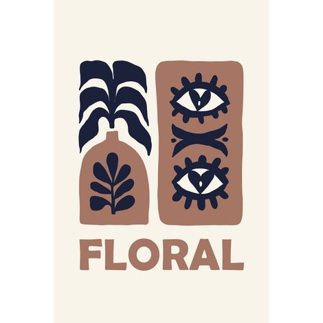 Tableau mural encadré floral 65x97 cm - Tableau Mural Décoratif - Image Encadrée Imprimée en HD - Impression 65x97 cm sur Fibres de Bois FSC - Finition Mate - Fabriqué en France (1/3)