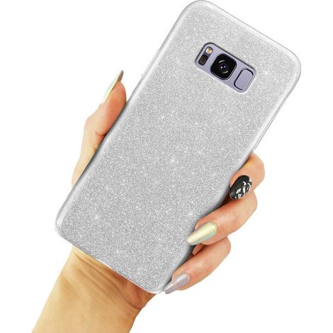 Coque à paillettes argentée pour Samsung Galaxy S8 (1/3)