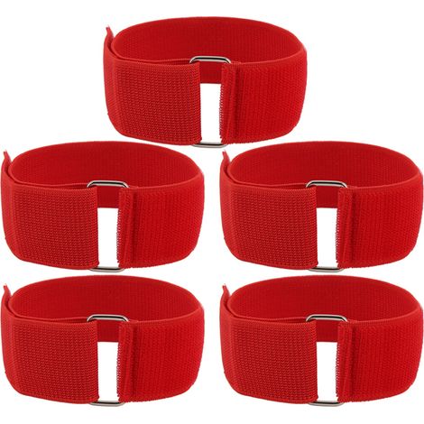 5 bandes de course à 3 jambes, jeux de relais extérieur, activités de groupe pour enfants et adultes, anniversaire, carnaval, fête scolaire, rouge. (1/5)