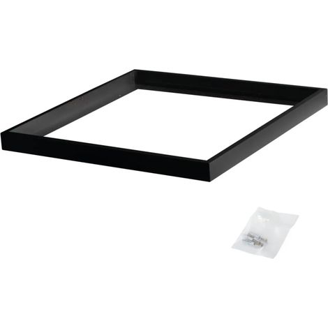 cornice supporto telaio montaggio pannello led 60x60 cm nero (1/3)