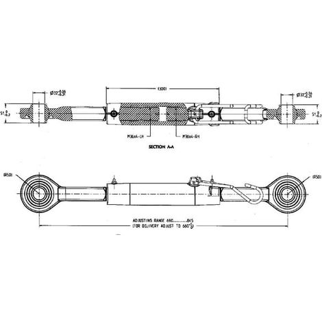 Oberlenker 300-M36 Kat. 3 UNIVERSAL AL205179N