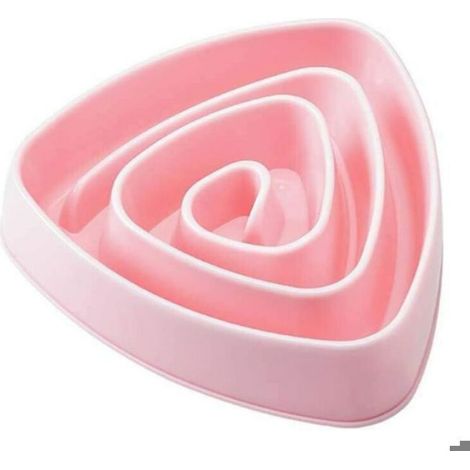 Bol d'alimentation lent - Favorise digestion lente Motif poisson - Alimentation animale