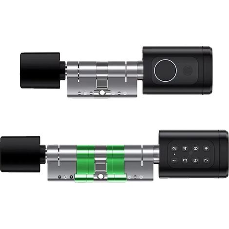 Serratura intelligente, ingresso senza chiave, accesso remoto, Nero (60-90 mm)-a, Nessun gateway-b (1/2)