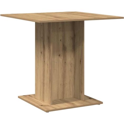 Dining Table Artisan Oak 80x80x75 cm Engineered Wood vidaXL