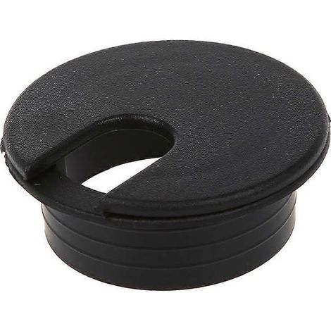 Passe-câble noir 35 mm, 10 pièces, cache-trou de bureau pour sortie de câble (1/5)