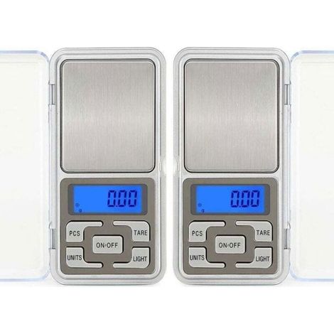 Balance Électronique - 500 g - Précision 0,01 g - Pour Aliments Et Bijoux - Lot De 2 (1/5)