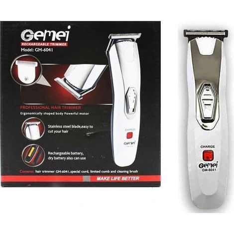 MaxTech - Tagliacapelli Regolabarba Capelli A Batteria Ricaricabile Trimmer Rasoio Gm-6041 - (1/5)