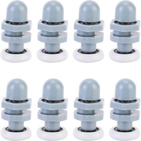 Duschschiebetürrolle, Duschtürrolle, Gleitschienen für Duschtüren, Schienenlager, Badezimmerbefestigungsteile, Ersatzteile (20 mm) (1/5)