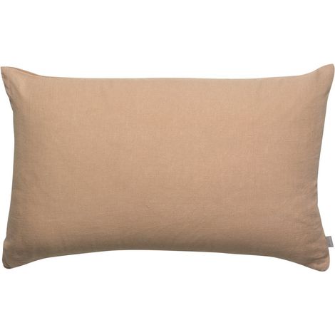 Coussin Décoratif Uni Sable 40 x 65 cm en Lin et Coton pour Salon ou Chambre - PANGIVO (1/3)