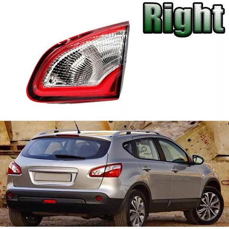 Feu Arrière Intérieur Cabochon Rouge et Transparent 26555 BR01A Feu Arrière Intérieur pour Qashqai J10 de 2010 à 2014 (Droite) (1/5)