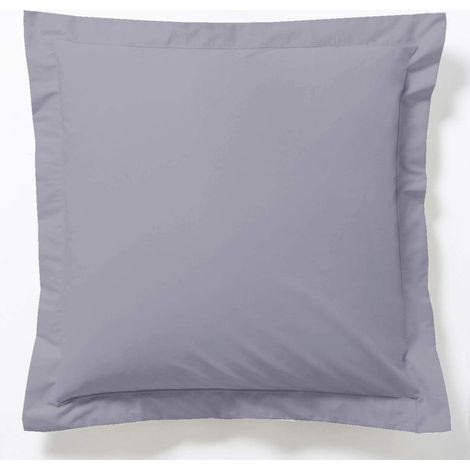 Taie d'oreiller Gris - 65x65cm - 100% Coton (1/3)