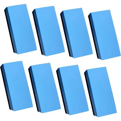 8 pièces Applicateurs Cire Voiture Tampons Polissage Double Face Haute Densité pour Nettoyage Polissage et Protection Carrosserie (1/5)