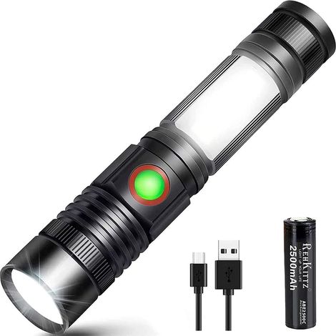 Lampara De Trabajo Led Recargable - Cob Zoomable - Base Magnetica - Para Taller Garaje Camping Bricolaje - 1 Unidad (1/5)