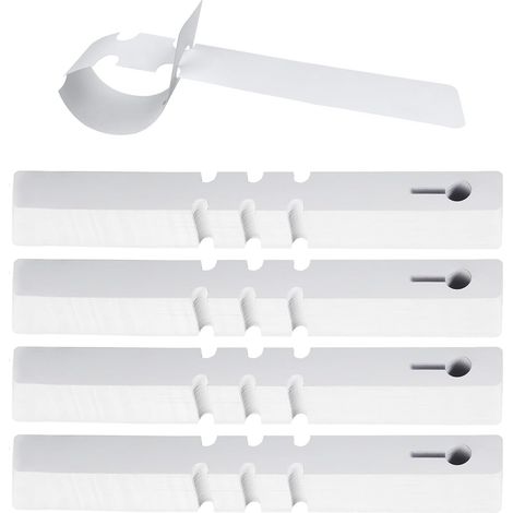 300 Pièces Étiquette de Jardinage en Plastique, Pancarte Potager Suspendue, 2x21cm, Blanc
