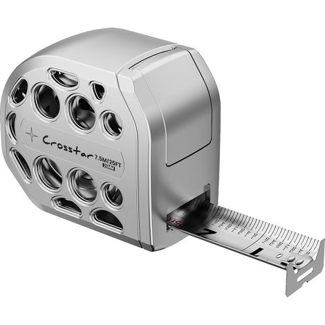 7.5, Self-locking magnetic stainless steel measuring tape, double-sided scale, waterproof, retractable stainless steel measuring tape for home, industrial, woodworking (1/5)