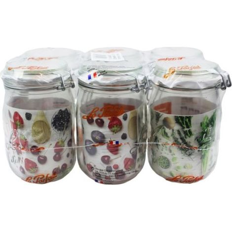 Le Parfait Super 1L Ø85 Glasbehälter Packung zu 6 - Le Parfait