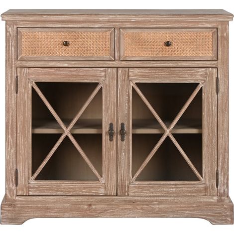 Aparador Madera De Bayur Ratan 100X45X90 (1/5)