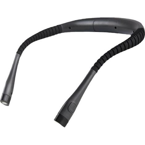 Lámpara de lectura recargable para el cuello: 3 tonos, 6 niveles de brillo, brazo flexible y batería de larga duración ideal para leer o tejer.