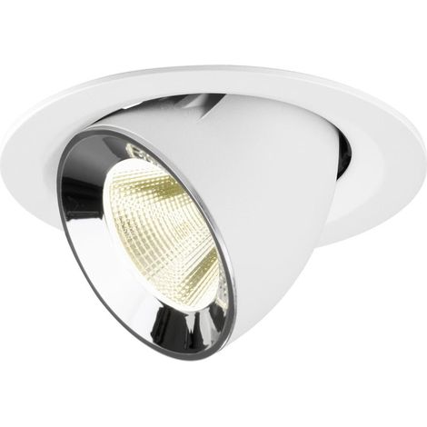 Spot encastré Numinos Gimble M blanc/chrome 4000K - 20 deg - 1009588
