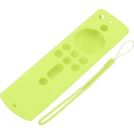 Étui de protection en silicone anti-choc pour télécommande Fire TV Stick 4K 2018, couverture antidérapante vert fluo (1/5)