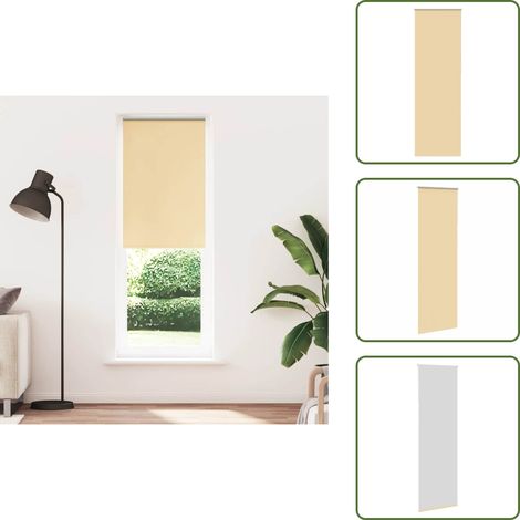 vidaXL Verdunkelungsrollo Beige 70x210cm Stoffbreite 65,7 cm Polyester (1/5)