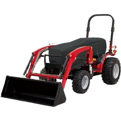 Housse imperméable pour tracteur en tissu Oxford 210D - Protection contre la poussière - Pour toutes les saisons - Avec cordon de serrage - Boucle d'aération - Noir (1/5)