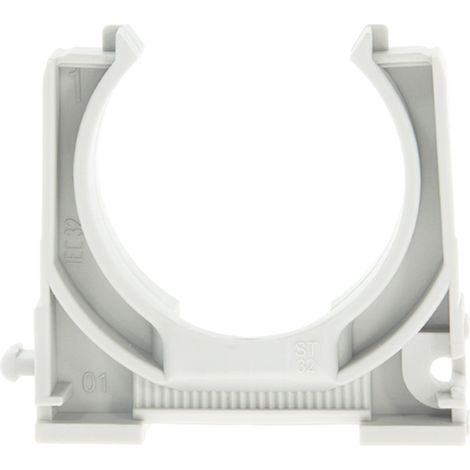 Abrazadera para Tubo de 32 Mm  Gris   IluminaShop