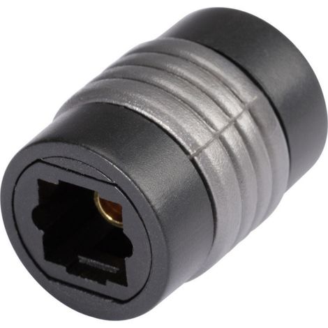 Hicon POF-709 Toslink Audio Adapter [1x Toslink-Buchse (ODT) - 1x Toslink-Buchse (ODT)] 0.00 m Schwa
