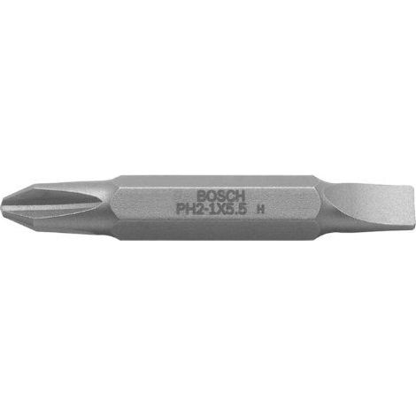 Jeu de lames doubles Bosch, 3 pièces S0,6x4,0, S0,6x4,0, PH2, PH2, PZ2, PZ2, 45 mm - 2607001744 (1/2)