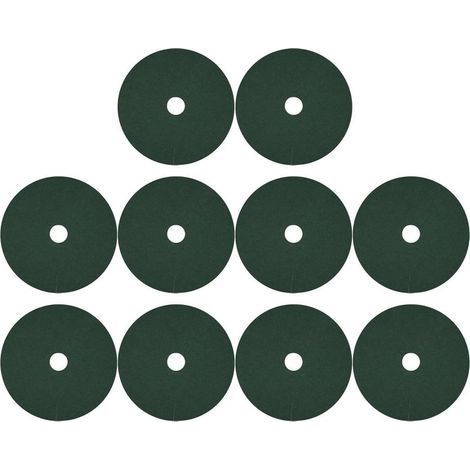 10 Disques de Paillage Anti-Mauvaises Herbes pour Arbres, Protection d'arbre Ronde en Tissu Non-Tissé, Protection des Racines, Idéal pour Jardin, Pelouse et Serre, Vert, 52cm (1/5)